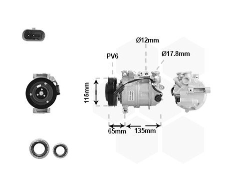 Compressor, air conditioning *** IR PLUS ***, Image 2