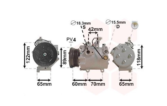 Compressor, air conditioning *** IR PLUS ***, Image 2