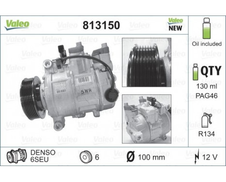 Compressor, air conditioning NEW PART, Image 5