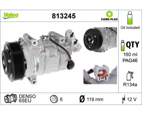Compressor, air conditioning NEW PART, Image 4