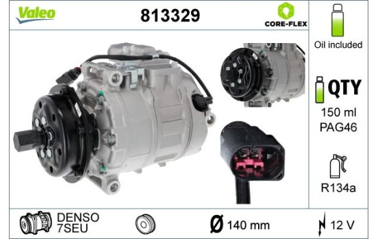 Compressor, air conditioning NEW PART, Image 4