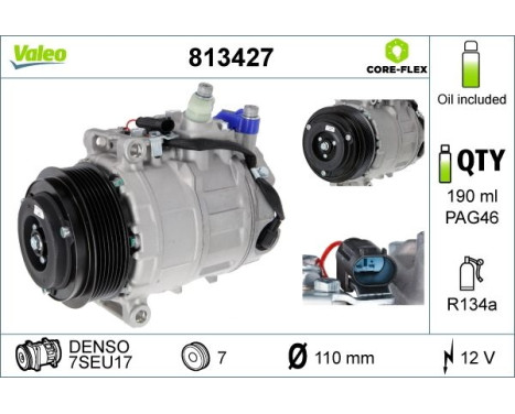 Compressor, air conditioning NEW PART, Image 4