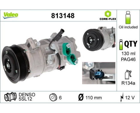 Compressor, air conditioning NEW PART, Image 4