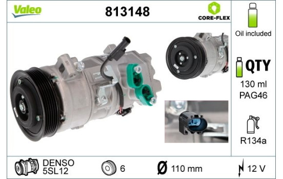 Compressor, air conditioning NEW PART, Image 4