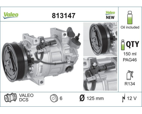Compressor, air conditioning NEW PART, Image 5