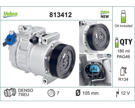 Compressor, air conditioning NEW PART, Image 5