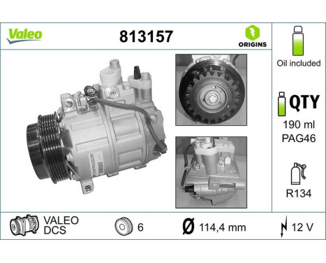 Compressor, air conditioning NEW PART, Image 5