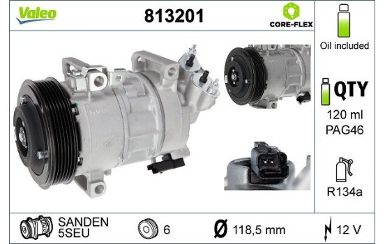Compressor, air conditioning NEW PART, Image 2