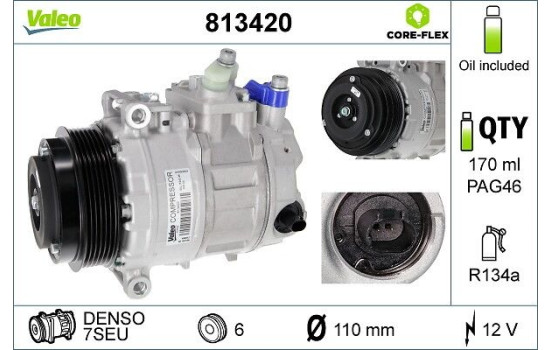 Compressor, air conditioning NEW PART, Image 2
