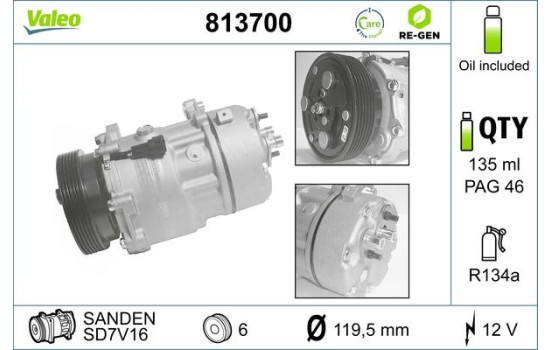 Compressor, air conditioning REMANUFACTURED, Image 2