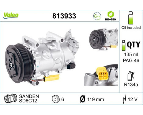 Compressor, air conditioning REMANUFACTURED, Image 2