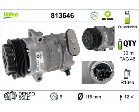 Compressor, air conditioning REMANUFACTURED, Image 2