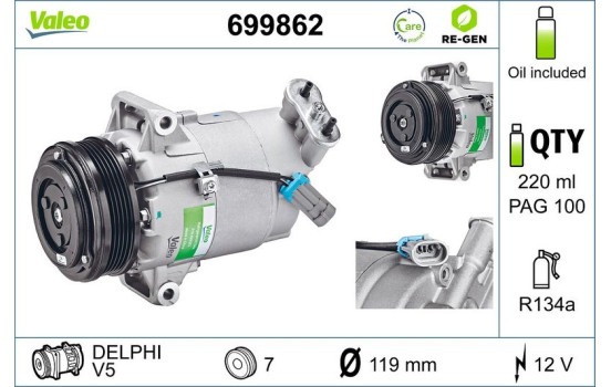 Compressor, air conditioning REMANUFACTURED, Image 2