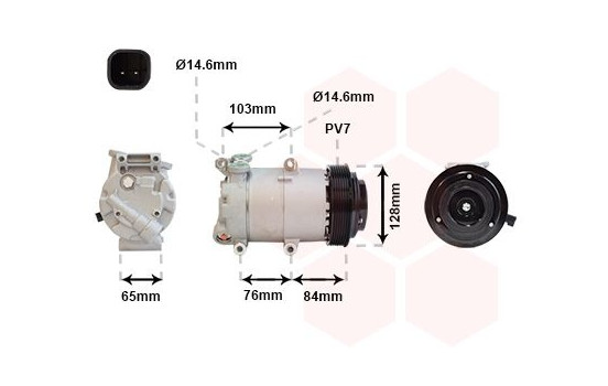 Compressor, air conditioning TRANSIT7 24TDCi MT 06-