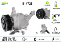 Compressor, air conditioning VALEO ORIGINS NEW