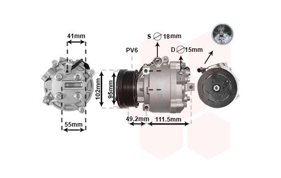 Compressor, air conditioning