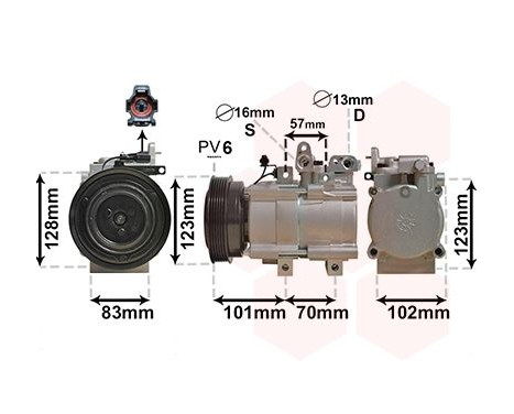 Compressor, air conditioning