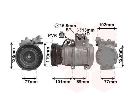 Compressor, air conditioning