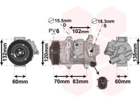 Compressor, air conditioning