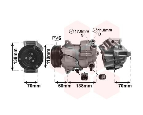 Compressor, air conditioning