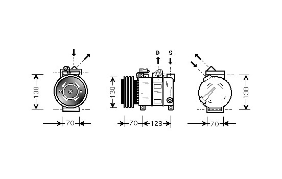 Compressor, air conditioning