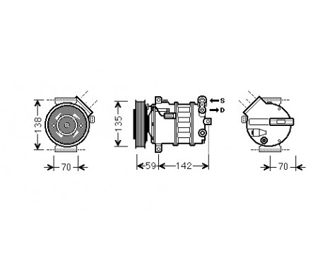 Compressor, air conditioning