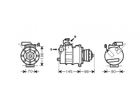 Compressor, air conditioning