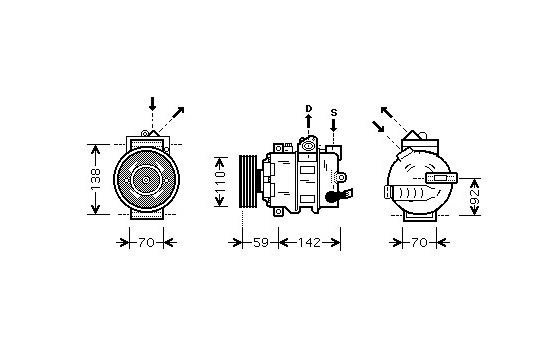 Compressor, air conditioning