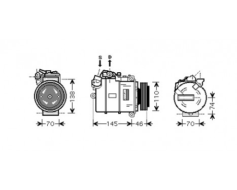 Compressor, air conditioning