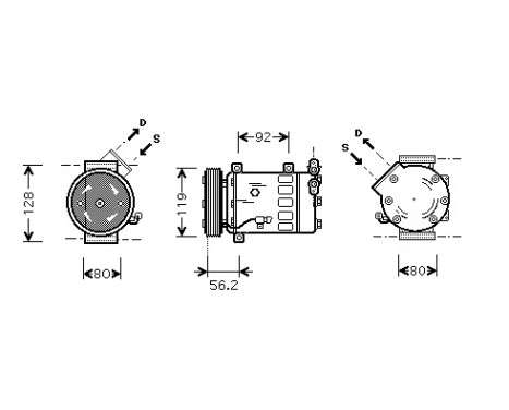 Compressor, air conditioning