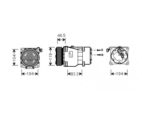 Compressor, air conditioning, Image 2