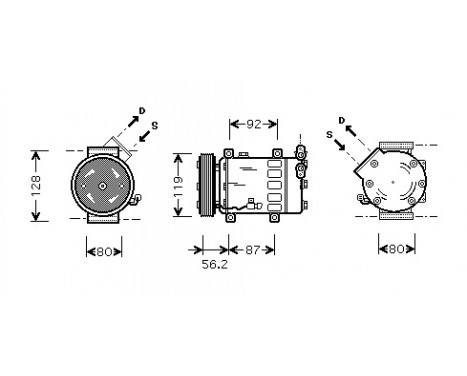 Compressor, air conditioning, Image 2