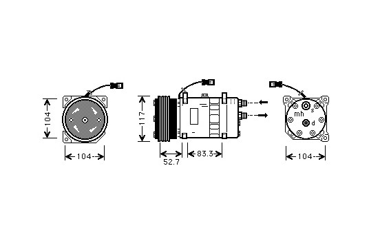 Compressor, air conditioning