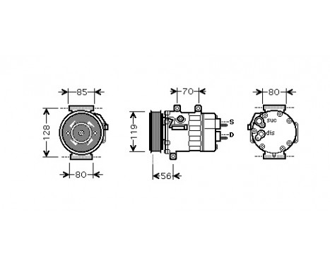 Compressor, air conditioning, Image 2