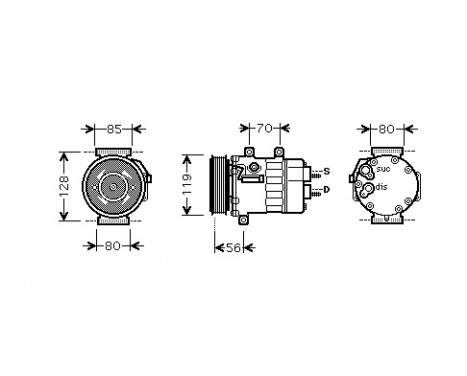 Compressor, air conditioning