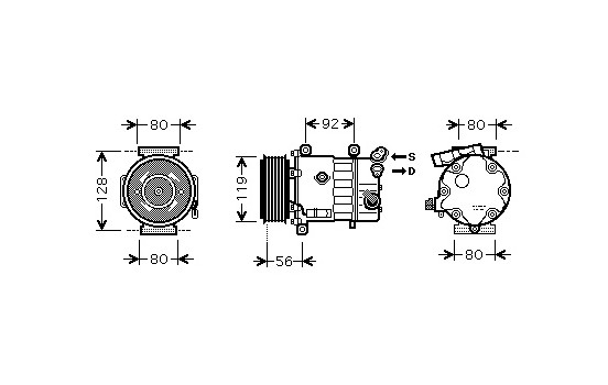 Compressor, air conditioning, Image 2