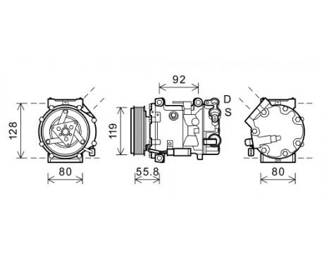 Compressor, air conditioning, Image 2