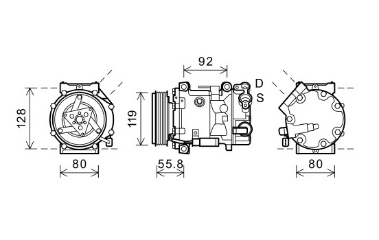 Compressor, air conditioning