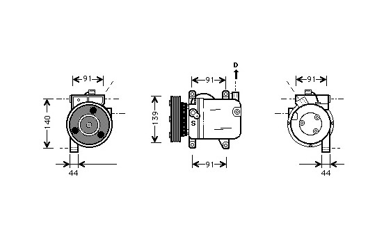Compressor, air conditioning