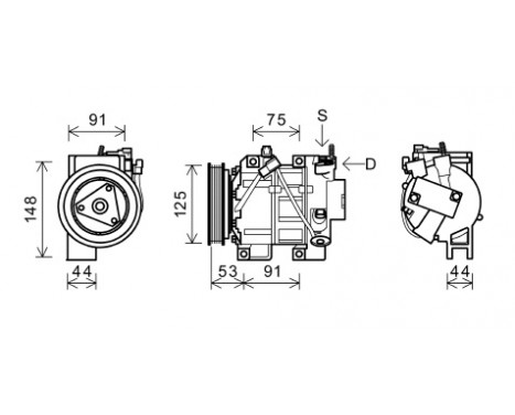 Compressor, air conditioning, Image 2