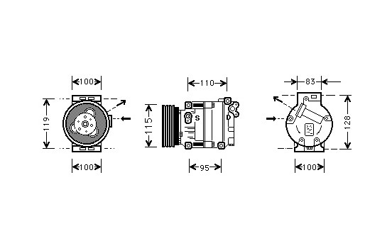 Compressor, air conditioning