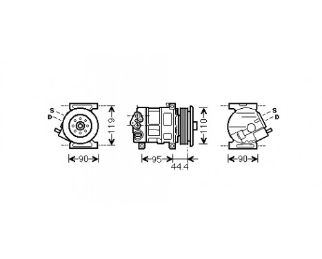 Compressor, air conditioning