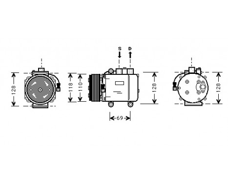 Compressor, air conditioning