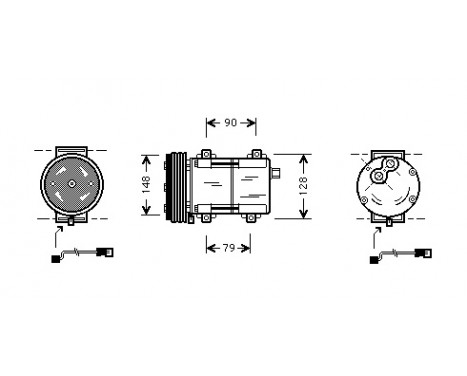 Compressor, air conditioning