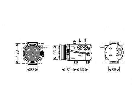 Compressor, air conditioning