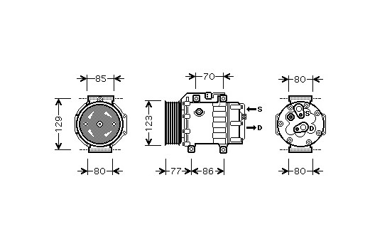 Compressor, air conditioning, Image 2