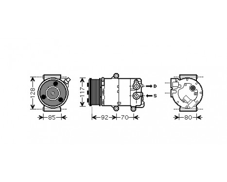 Compressor, air conditioning