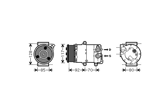 Compressor, air conditioning
