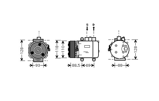 Compressor, air conditioning