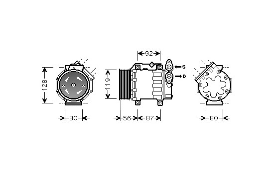Compressor, air conditioning, Image 2